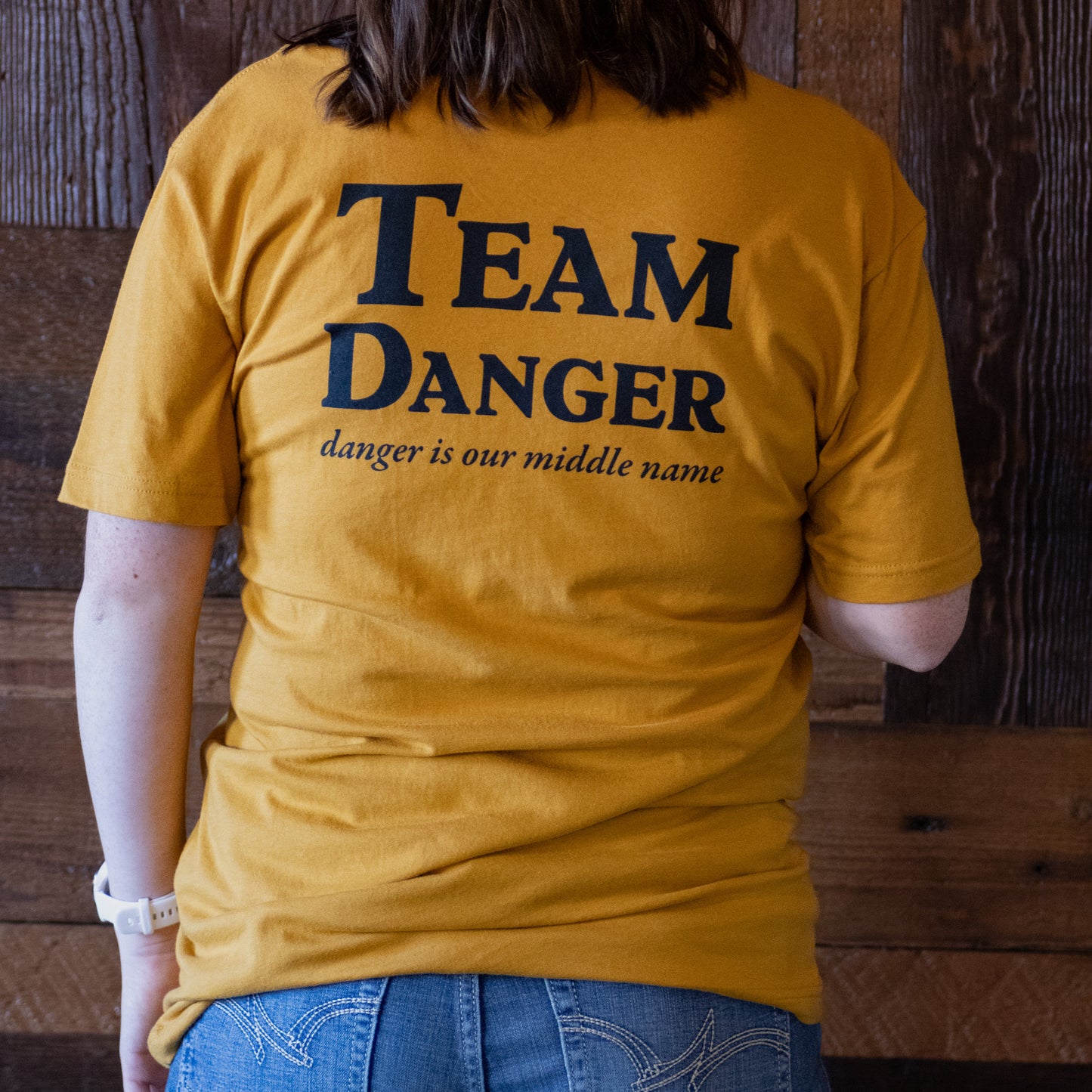 Team Danger Tee: Vintage Gold