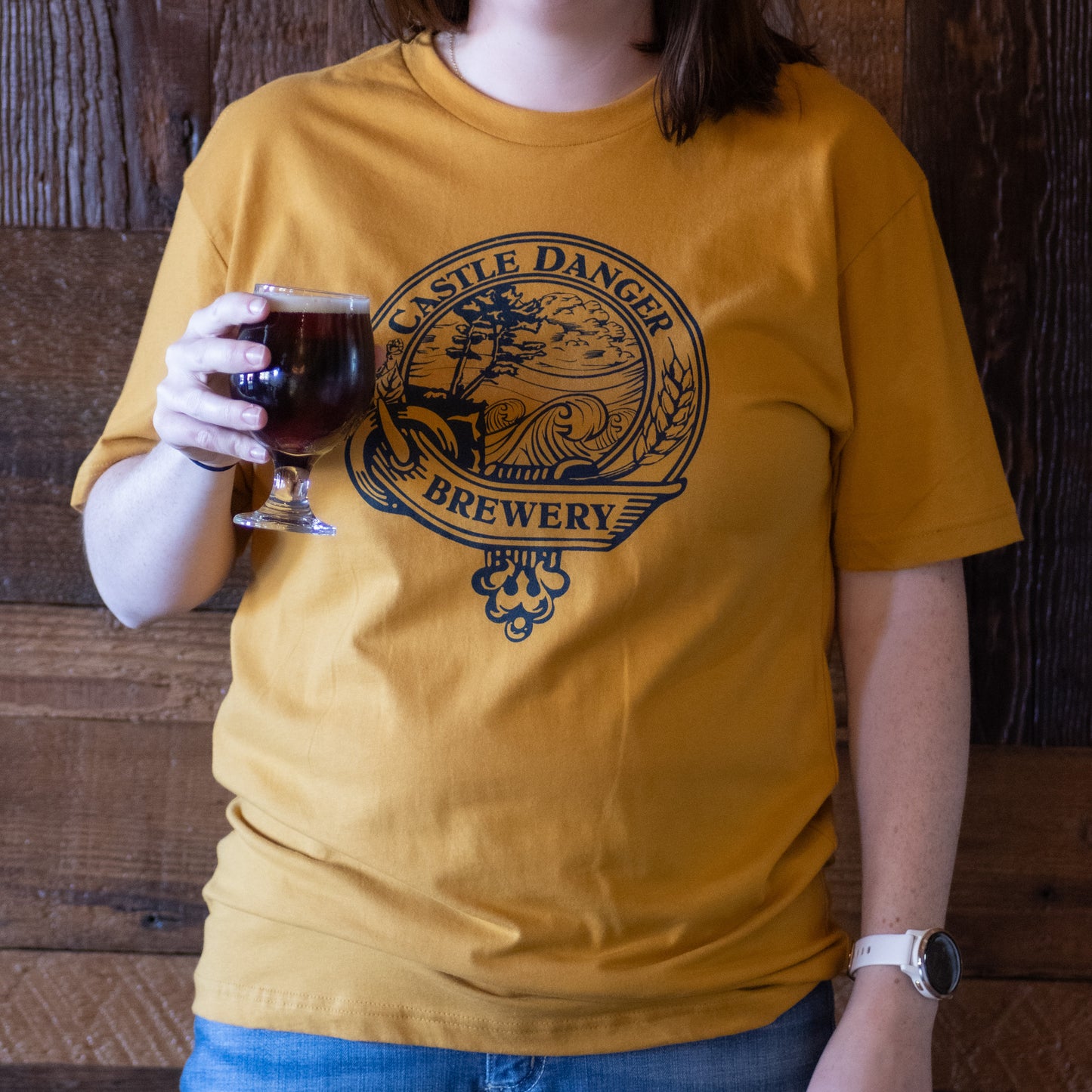 Team Danger Tee: Vintage Gold