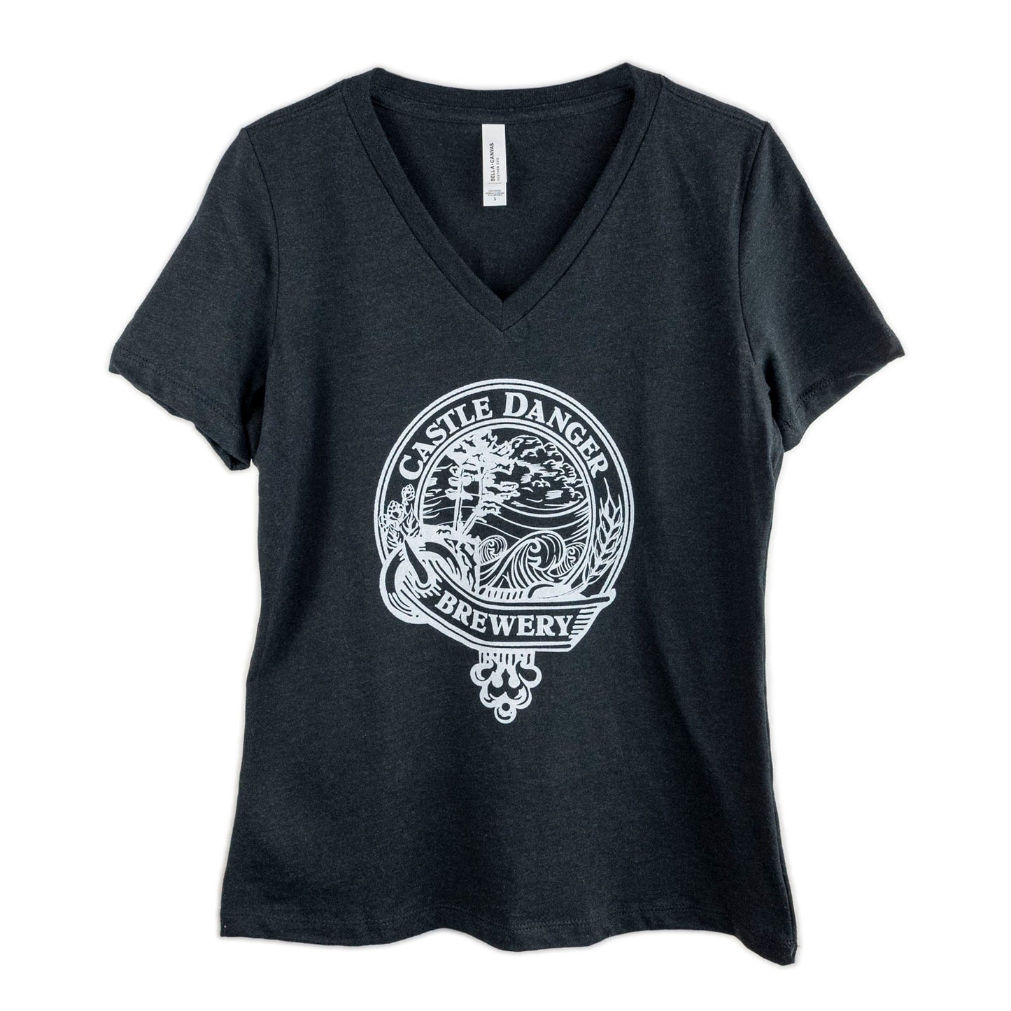 Women's Black V-Neck Tee