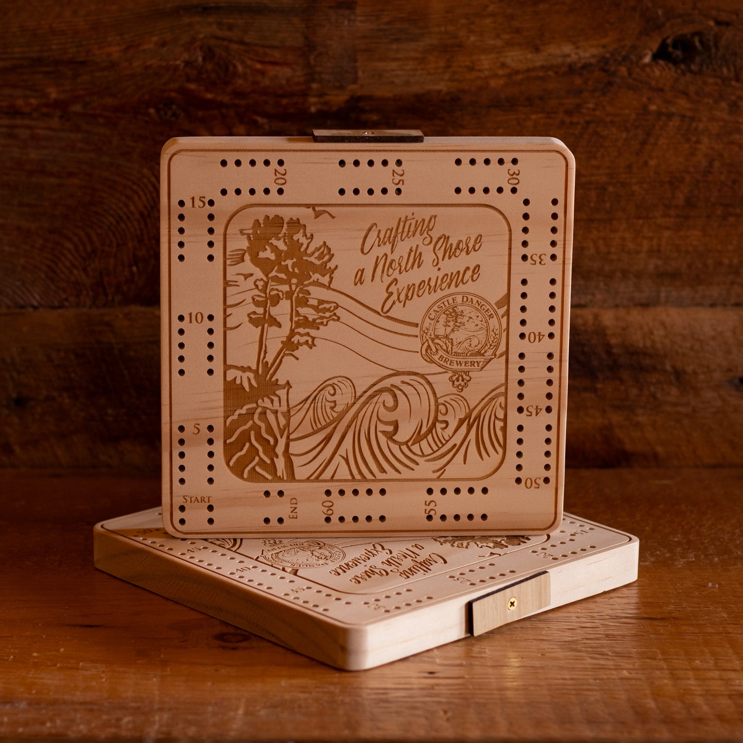 Castle Danger Woodworks Cribbage Board