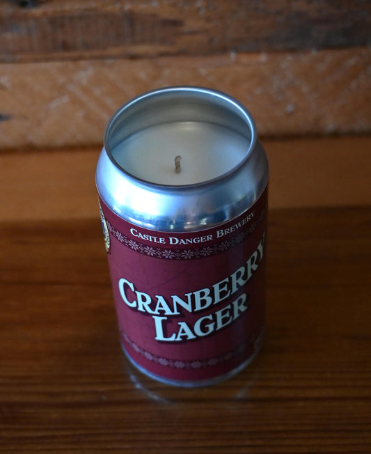 Cranberry Lager Beer Candle