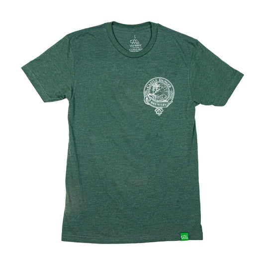 Green shirt - front - white logo front crestl.