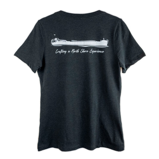 Women's Black V-Neck Tee